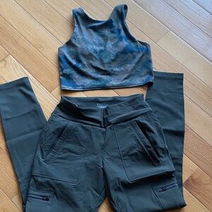 Athleta Dark Green Cargo Joggers